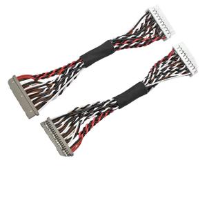 Customized LVDS Cable Assembly for TFT LCD and Camera Modules with 105C