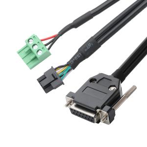 China Customized Industrial Cable Connectors DB-15P Female To HSG 43025-0800 Pitch 3.0mm And 691352710003 Pitch 5.8mm on sale