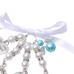 Sublimation Blank Customizable Silver Memorial Wedding Bouquet Photo Charm With