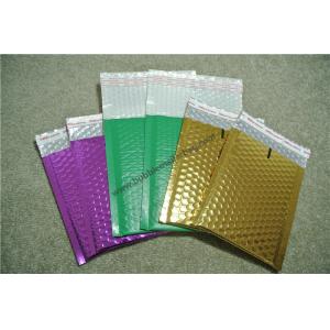 Laminated Colorful Metallic Bubble Envelopes Self Sealing For Delivery Industry