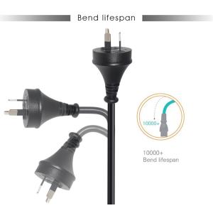 Strip Lcd Monitor Wire Extension Socket Replacement with Open End and AU Plug