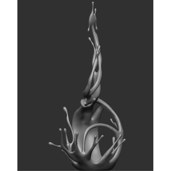 Quality Vivid And Dynamic Water Wave Sculpture Model Diagram Square Decoration wholesale