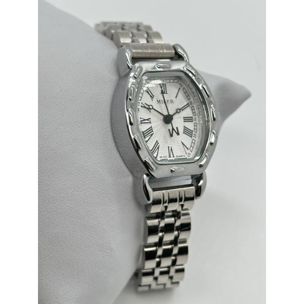 Womens Stainless Steel Strap Watch Quartz Watch With Deployment Buckle Date Display