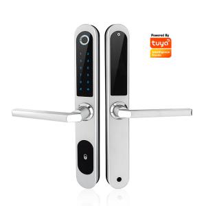 China Dustproof Digital Smart Door Lock with TT lock and Slim Waterproof Wireless Door Lock for Hotel with Tuya APP on sale