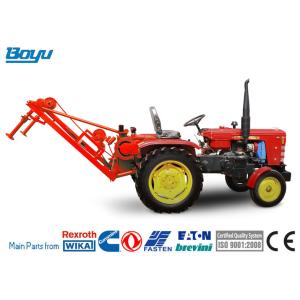 China Red Transmission Line Stringing Equipment Self - Propelled Mechanical Puller on sale
