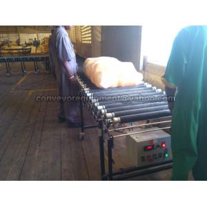 Flexible Expandable Motorized Rubber Coated Roller Conveyor,Loading Unloading