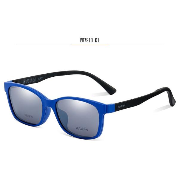 Quality Blue Brown Clip On Eyeglasses Optical Frames Women Men Ultra Lightweight wholesale