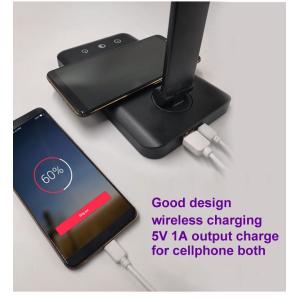 6W 5V Dimmable LED Table Lamp , Wireless Charging Desk Lamp With USB Port