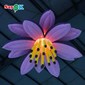 Inflatables Led Light Hanging Inflatable Lotus Flowers For Wedding Decorations