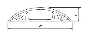 0.jpg Overfloor Cord Protector PVC Duct Floor Wire Cover Conceal Wires at Home Office Floor Cable Concealer Channel
