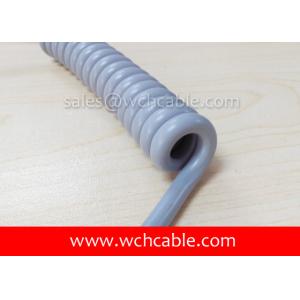 Cheap UL Curly Cable, AWM Style UL20238 18AWG 5C VW-1 125°C 600V, TPE / TPE for sale