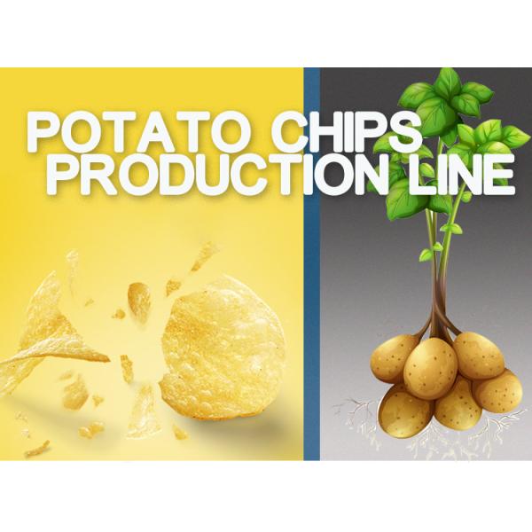 380V Food Processing Equipment Automatic Potato Processing Line Cassava Chips Making Machine