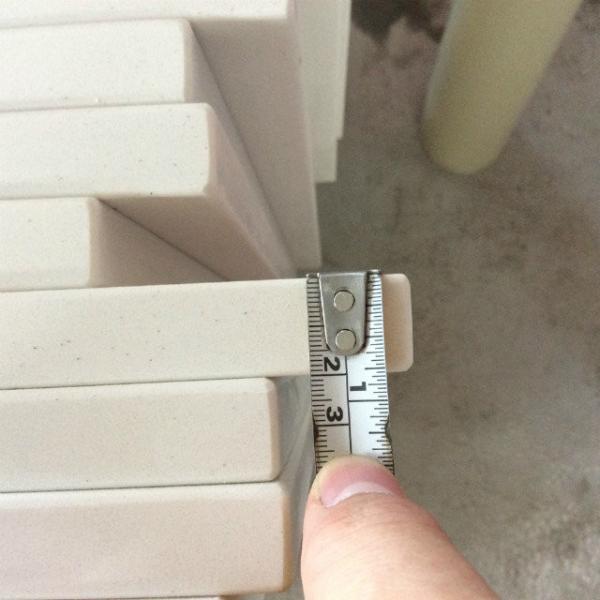 Grey Solid Quartz Countertops Slabs , Quartz Kitchen Worktops 15 Years Warranty