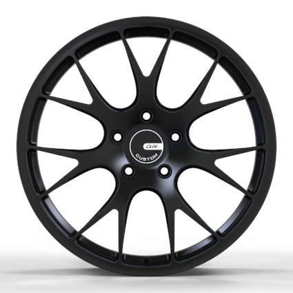 Quality SUV Aluminum Alloy 5 Lug 5.5 Inch Rims Satin Black Paint wholesale