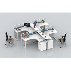 L And T Shape Aluminum Work Partition , Modern Cubicle Modular Office Workstatio