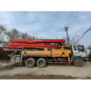 China 2007 38m Pm Concrete Pump Truck Concrete Boom Pump Used Heavy Equipment with Red on sale