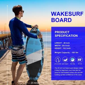 OEM 49'' Wakesurf Board Glass Fiber Board for Unisex Applicable People 125.5