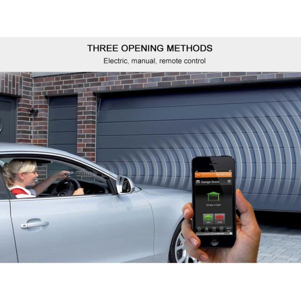 Insulated Aluminum Sectional Door With Powder Coating For Home Garage