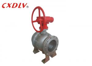 China Flange End Gear Operation Trunnion Type Ball Valve Casting Stainless Steel with Worm Gear on sale