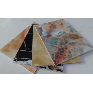 Cheap 3.8 Mm / 4 Mm Interior Decorative Fiber Cement Board PVC Wall Panel Anti Crack for sale