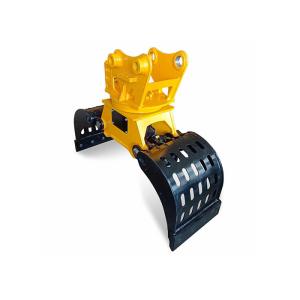 Multifunctional Digger Hydraulic Rock Grab Attachment Q355B Excavator Log