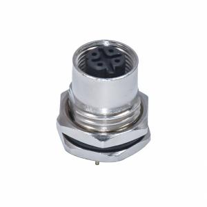 Factory Automation ACode PCB Mount M12 Screw Lock Wire PCB Panel Flang