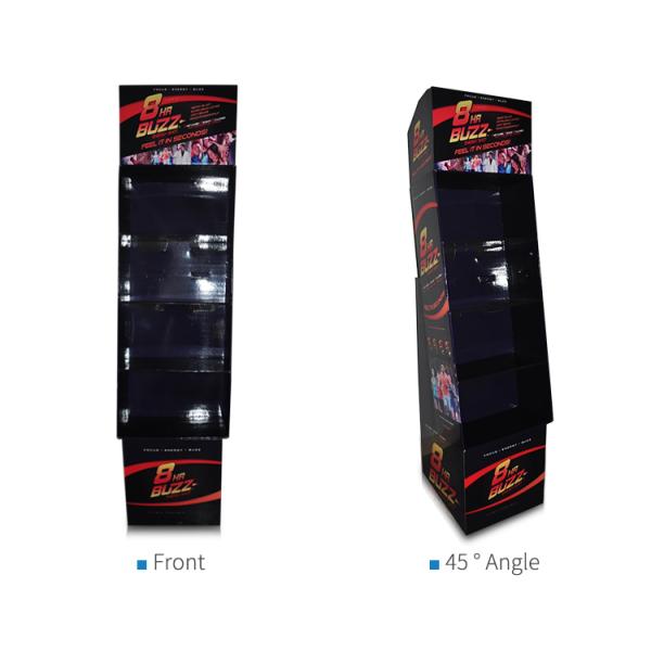 Cardboard Display Stand With 3 Shelves shape of the scaffold Shaver For Retail