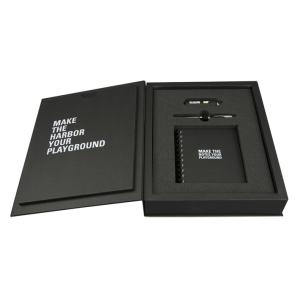 Custom Logo Empty Cardboard Journal Planner Book Notebook Gift Packaging Box