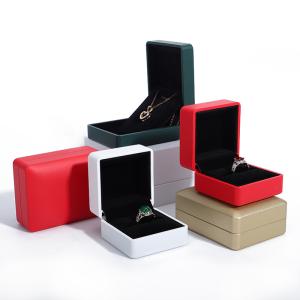 Custom Logo Silk Screen Print LED Jewelry Bag with Light and Hanhong Date Red