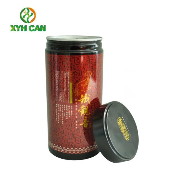 Tea Tin Can Unique Food Grade Box Packaging with Custom Logo Printing
