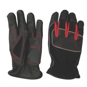 China Utility Mechanic Gloves Anti-Slip PU Palm Filled With EVA Fastfit Cuff on sale