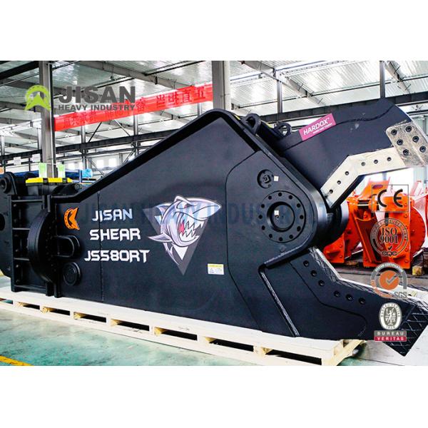 Quality 60 Ton Excavator Shear Fortress For Dismantling Scrap Steel Hydraulic Rotating Mobile Tool Kit wholesale