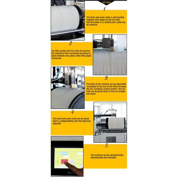 HDAF Filter Gluing Machine Truck Air Horizontal Gluing 220V 50HZ