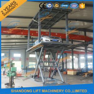 China 3T 3.3m Double Deck Car Parking System for 2 Car Basement Double Deck Scissor Car Lift on sale