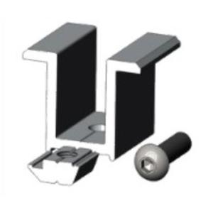 China Mid Clamp Solar Panel Roof Mounts with anodized surface treatment on sale