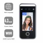 LUNIX System Face Recognition Attendance Machine 4.3inch Touch Screen For Access