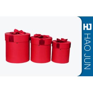 Cheap Round Carton Box / Large Round Gift Boxes With Lids , Glossy Lamination Surface for sale