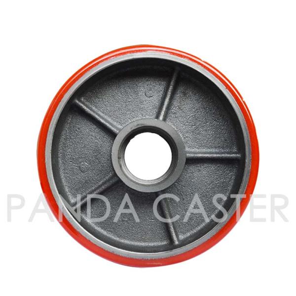 180mm 7 Inch Iron Core Polyurethane Pallet Truck Wheels replacement