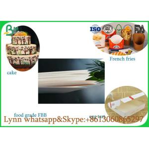 Food Grade Different Size White FBB PAPER For Packing French Fries And Egg Tart