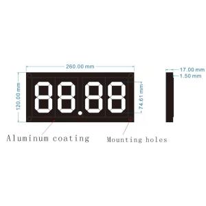 Combination Digital 7 Segment Display Panel Price Display Board 260*120*17mm