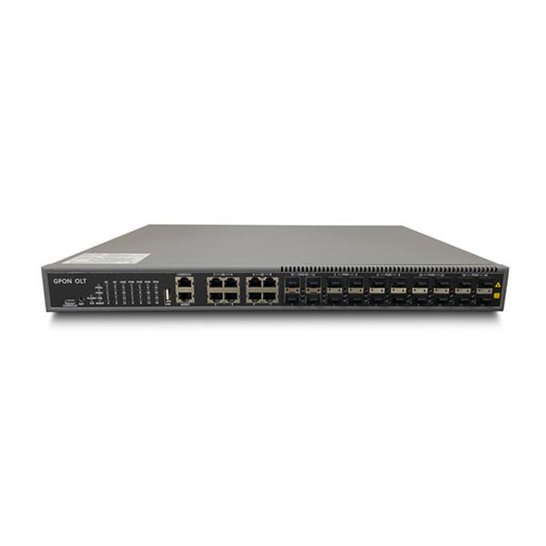 OS-GP16W GPON OLT 8PON NMS/CLI/Web management with 4*10GE uplink port,AC/DC