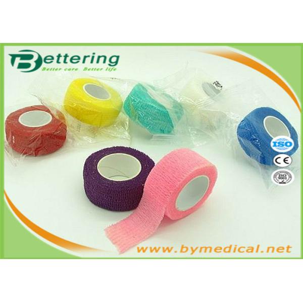 Quality Non Woven Elastic Cohesive Bandage For Finger , Self Adherent Bandage Wrap wholesale