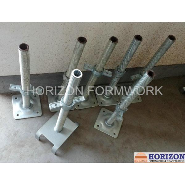 Q235 Steel Scaffold Screw Jack , Scaffolding Adjustable Base Jack Painted