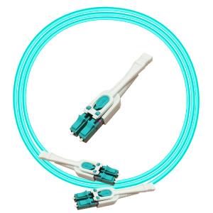 LC Fiber Patch Lead Switchable Reversible OM4 2.0mm Violet