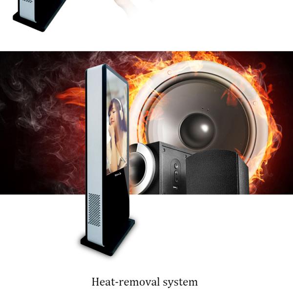 55" Sun Redable Interactive Touch Screen Digital Signage Outdoor Lcd Totem With AR Glass
