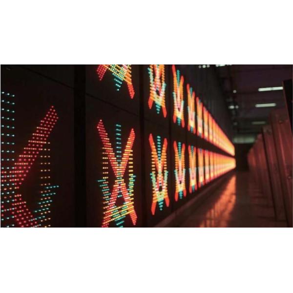 Quality EN12966 P20 P16 Traffic LED Arrow Sign For Road Tunnel Motorway wholesale