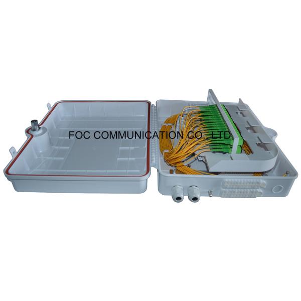 Quality White Fiber Optic Cable Termination Boxes ABS Moduel PLC Splitter 1x32 wholesale