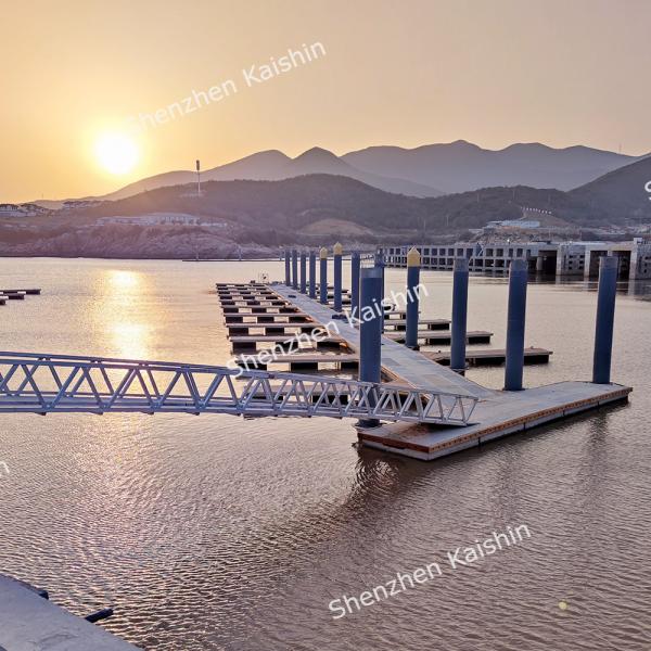 Quality Commercial Marine Aluminum Alloy Floating Dock Float Pontoon WPC Decking wholesale