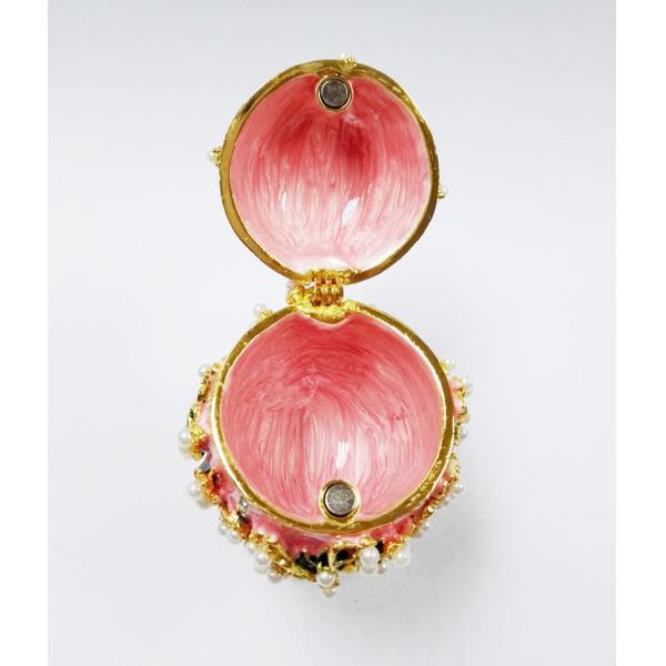 Enameled Easter Egg Jewelry Box wholesale easter egg metal Faberge Egg Jewelry Boxes Trinket Boxes decor metal gift