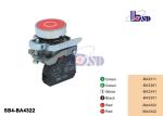 Flat Red Push Button Starter Switch / Illuminated Push Switch As Warning Signals